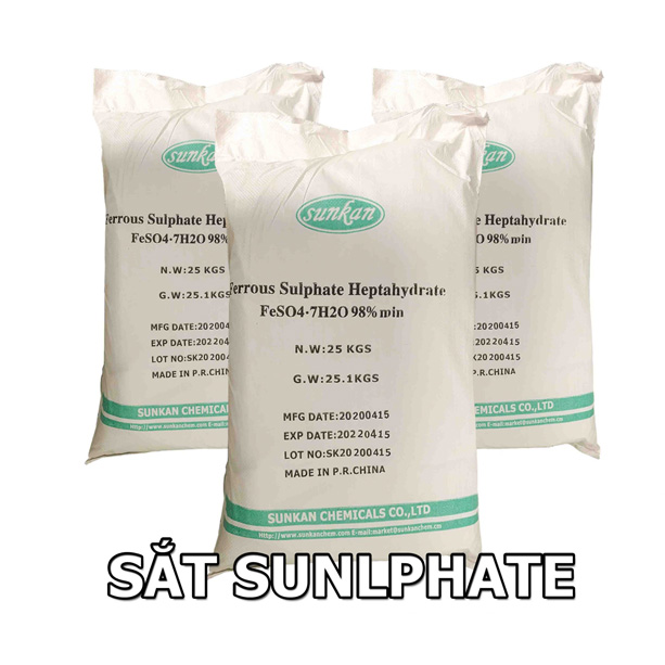 Phèn sắt(II) sunfat FeSO4.7H2O 98% Phèn sắt(II) sunfat FeSO4.7H2O 98%